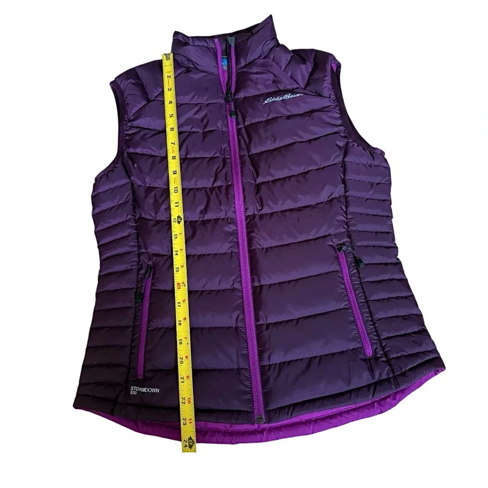 Eddie Bauer Goose Down Puffer Vest Women’s Size S - Picture 8 of 8